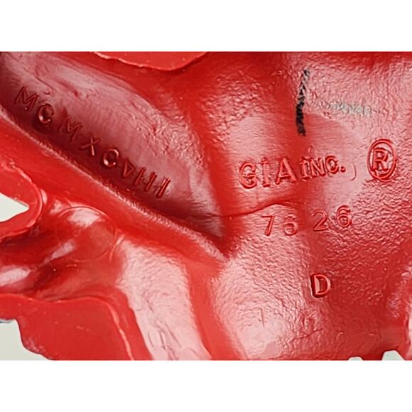 Home Interiors Red Apple Plaque Wall Decor Hanging 1998 Hard Plastic 8 3/4" x2 - Picture 12 of 16